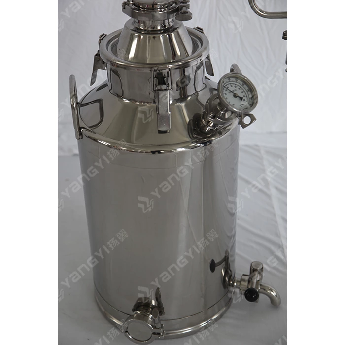30L pot with 3inch glass reflux column