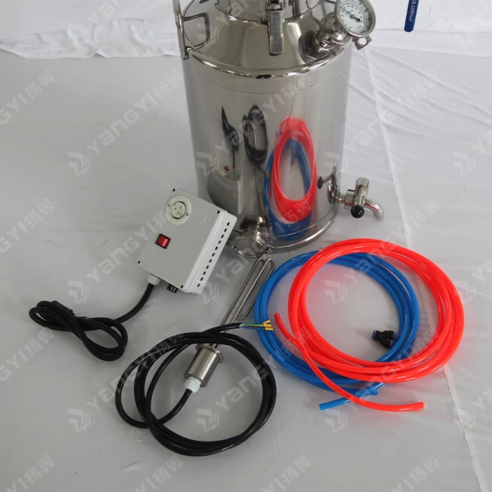 30L pot with 3inch glass reflux column
