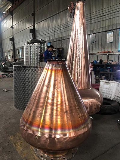 100L boiler with 4inch copper column