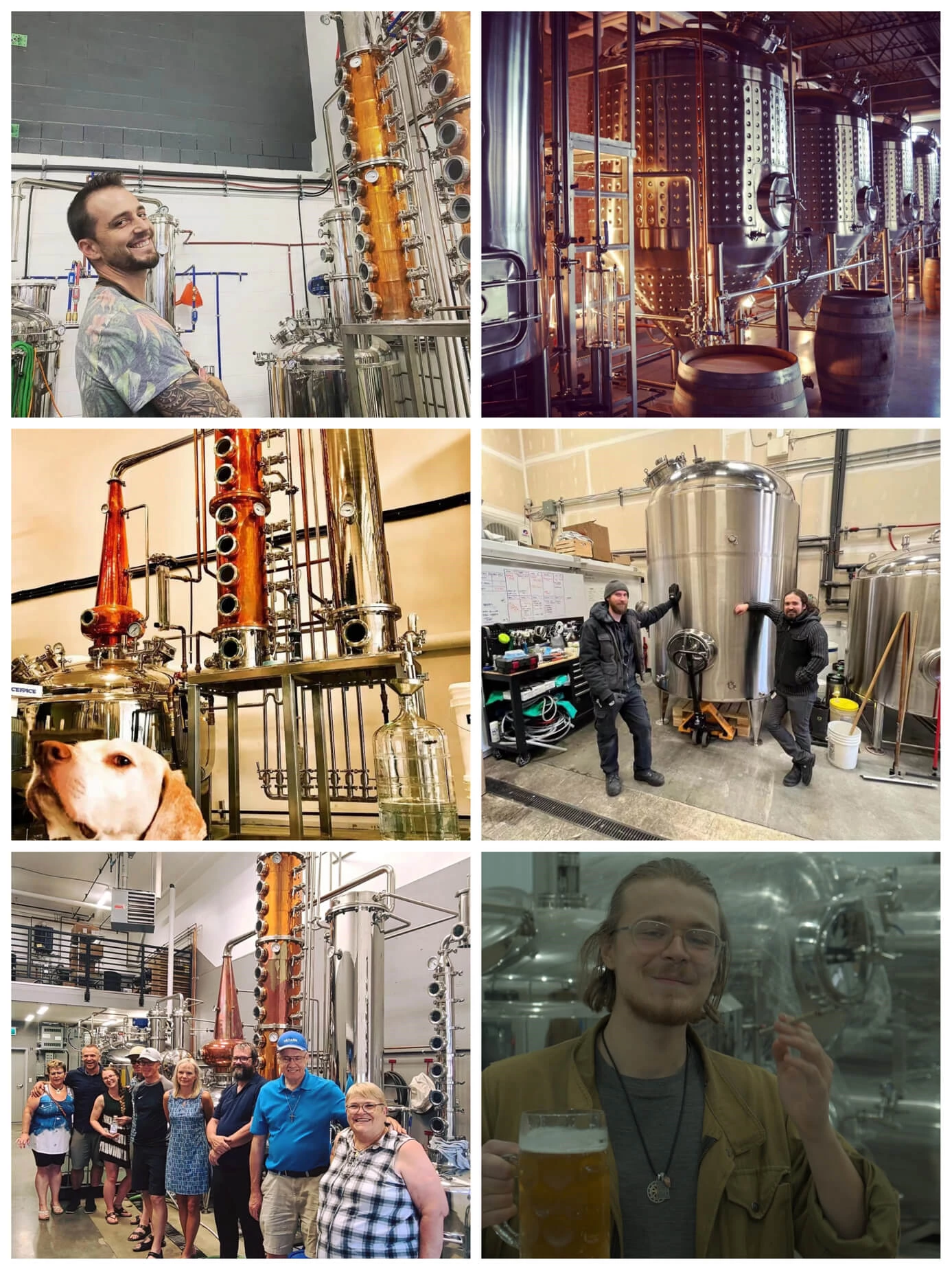 100L boiler with 4inch copper column